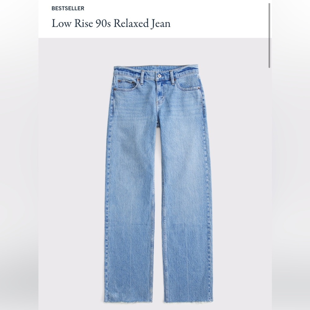 Abercrombie Low Rise Baggy Jeans